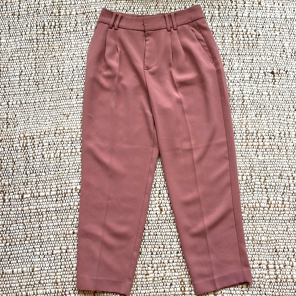 Mango Dusty Rose Trousers
